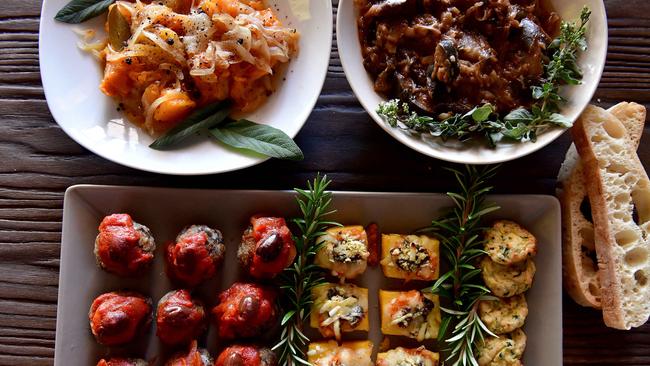 Some of the traditional Venetian food on offer at 'Francesco's Osteria'. Picture: Bianca De Marchi