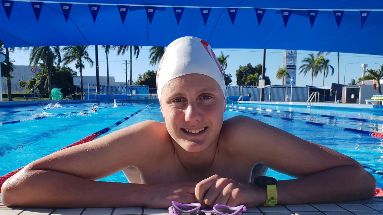 Connor Burrows, 15, impressed at the Salt 66 2019 Magnetic Island to Townsville Swim.