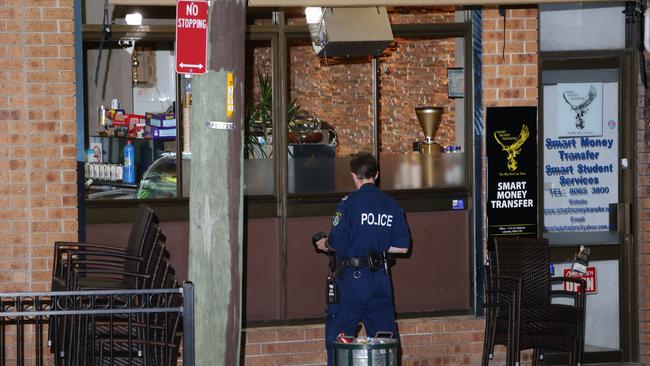 The Big Sahara Cafe at Lakemba was allegedly firebombed about 4.30am on Monday, July 22, by Thikran Hashem. It has been targeted in previous drive-by shootings (pictured in 2014) and firebombings. Picture: Bill Hearne