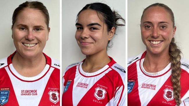 The stars of St George. (Left to right) Georgina Brooker, Taimani Kolomaka and Elizabeth Douglas. Photos: Contributed