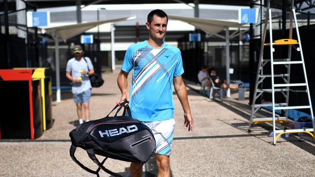 Bernard Tomic is among the 20 Australians in action in qualifying for the Australian Open being held in Doha and Dubai Picture: NCA NewsWire