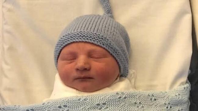 Tiffiny Hall and Ed Kavalee's newborn son, Arnold Martin Kavalee.