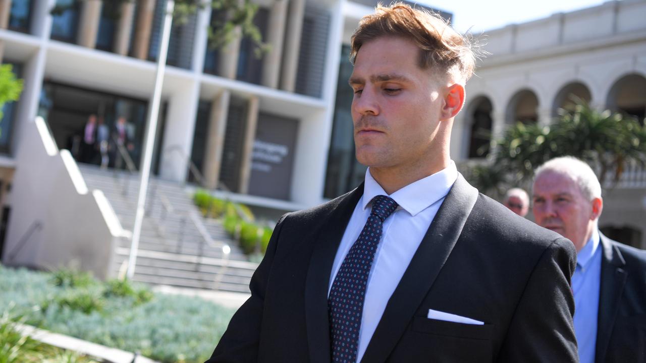 NRL player Jack de Belin has been described in court as a ‘walking enigma’. Picture: NCA NewsWire / Simon Bullard