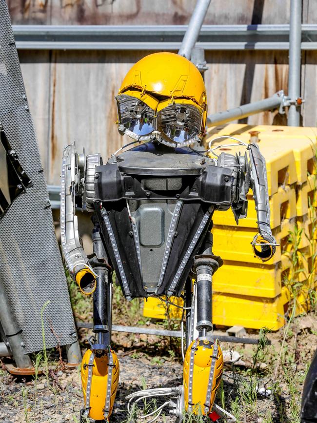 The robots will be visible up to 30m from their positions. Picture: Tim Carrafa