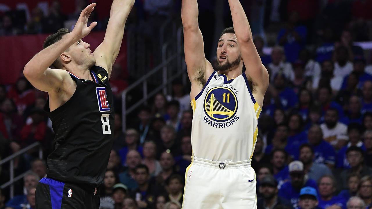 Klay Thompson lit up for the Warriors.