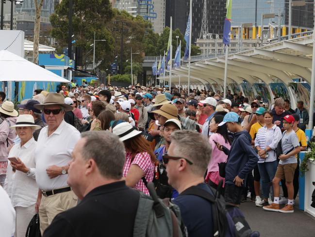 The tennis is credited with helping inject more than $400m into Victoria’s economy. Picture: David Caird