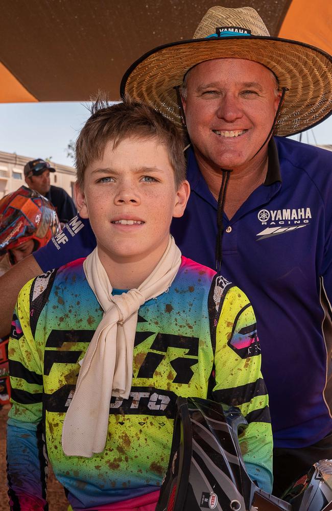 #495 Nate Andrewartha and Clint Andrewartha at the 2023 KTM Australian Junior Motocross Championships, Darwin, NT, Australia. Picture: Pema Tamang Pakhrin