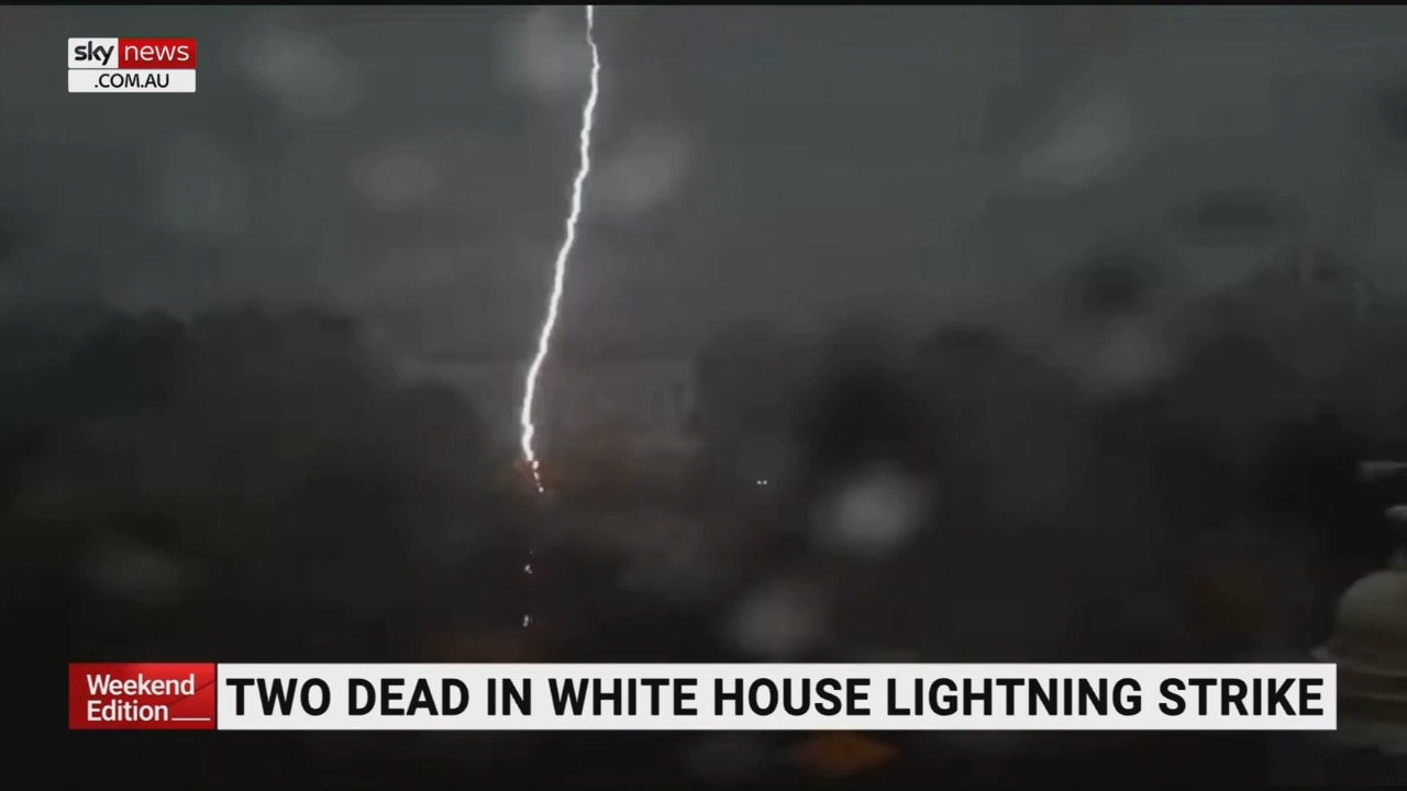 Lightning strike near the White House leaves two dead | Sky News Australia