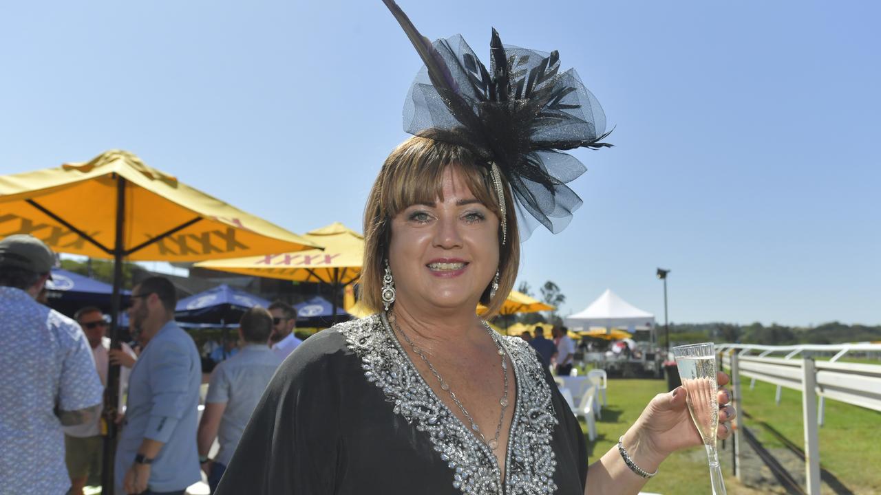 Jenny Pryde of Eltham at the Lismore Cup on Thursday.