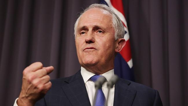 Mr Turnbull then accused the US President of trying to “extort allies. Picture: Stefan Postles/Getty