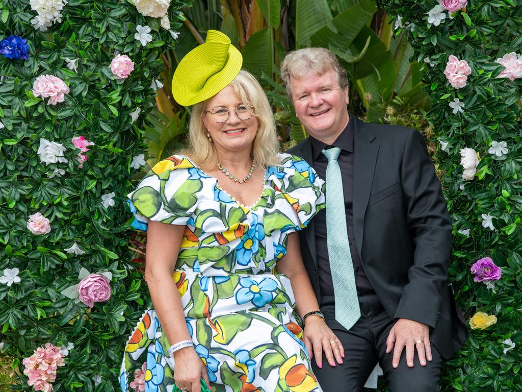 Susie and Brett Garmeister. IEquine Toowoomba Weetwood Raceday - Clifford Park Saturday September 28, 2024 Picture: Bev Lacey