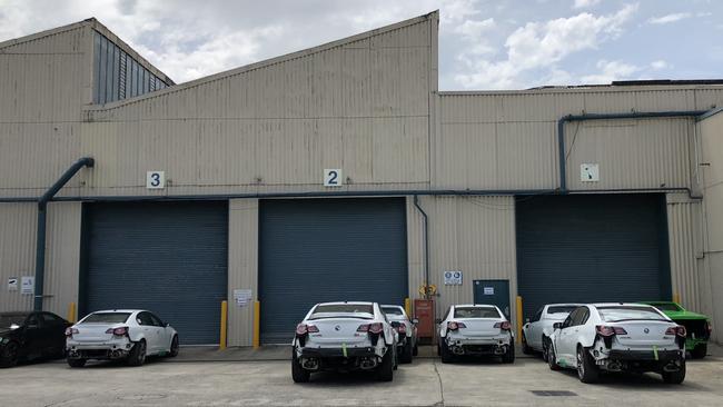 Partially completed cars near the end of the HSV assembly line. Picture: Joshua Dowling.