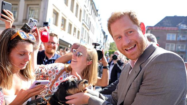 Prince Harry attends the Invictus Games Dusseldorf 2023 – One Year To Go events last year. Picture: Getty Images