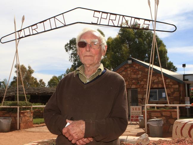 Central Australian tourism and pastoralist pioneer Peter Severin has died at age 94. Picture: PHIL WILLIAMS