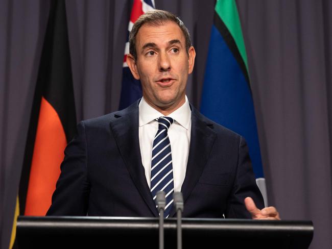 CANBERRA, AUSTRALIA - NewsWire Photos FEBRUARY 16, 2023: Treasurer Jim Chalmers during a press conference in Parliament House in Canberra.Picture: NCA NewsWire / Gary Ramage