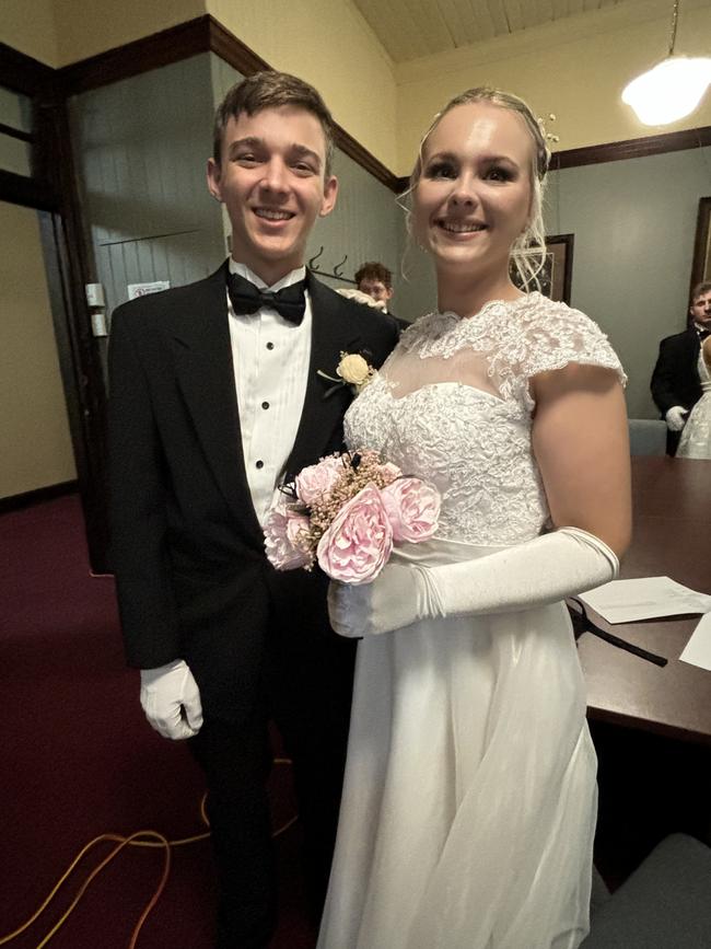 All the fun of St Mary's Debutante Ball at Maryborough City Hall.