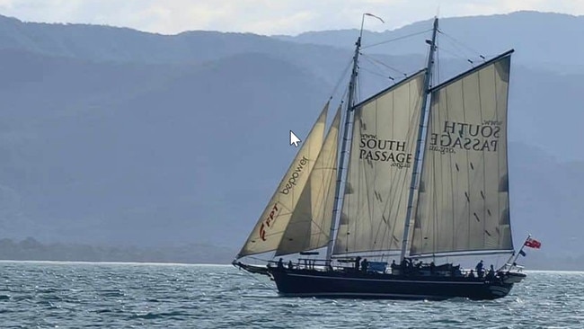 The South Passage training ship operated by the not-for-profit The Sail Training Association of Queensland in this file photo from the association's web page. Picture: Supplied