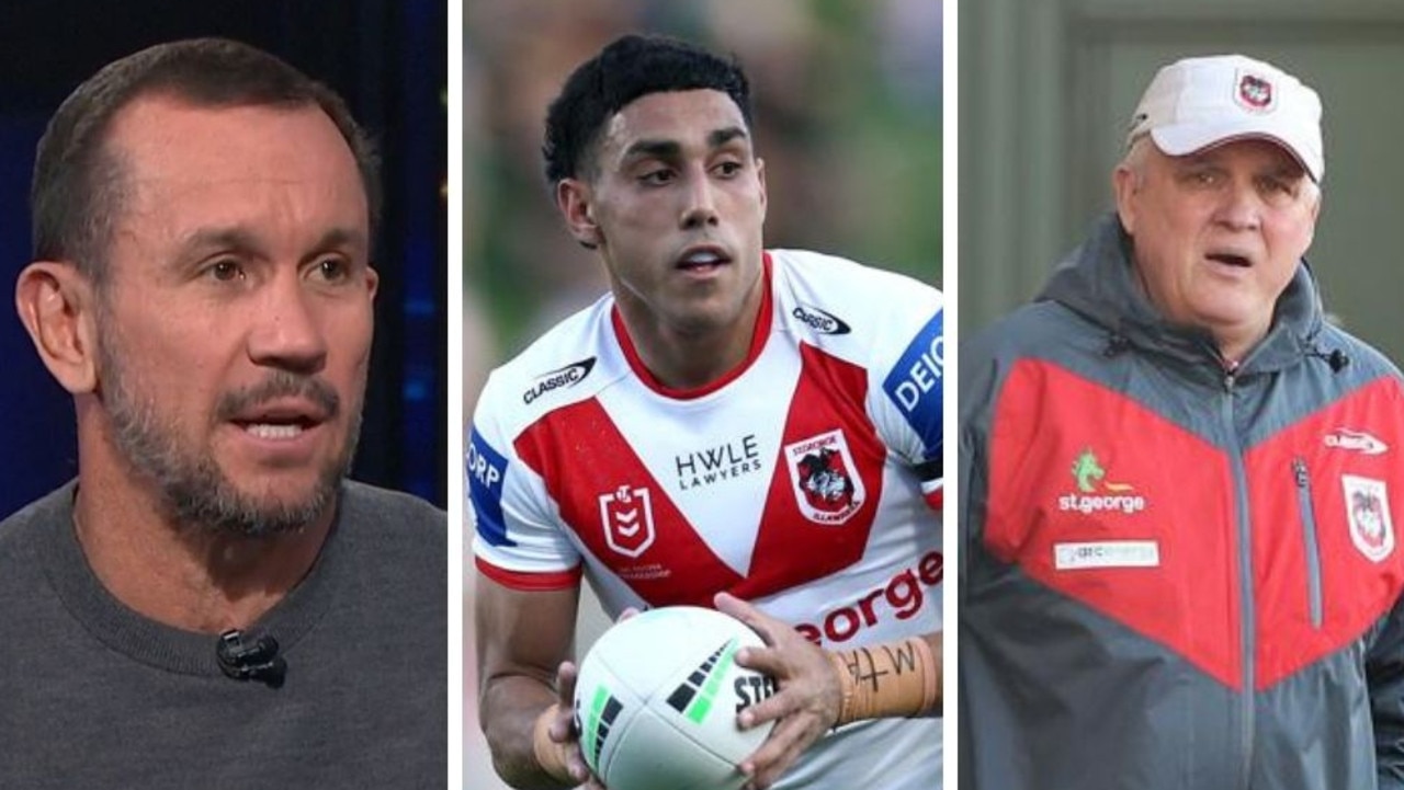 Matty Johns couldn't believe the Dragons dropped Tyrell Sloan.
