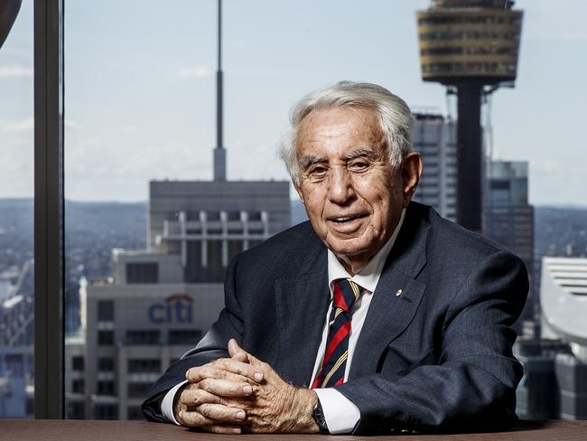 Supplied picture of Harry Triguboff Australian billionaire real estate property developer, is one of Australia's richest people. He is the founder and managing director of Meriton. Photographed at World Tower Serviced Apartments, Liverpool Street, Sydney, Australia. 20/4/2017Photo James Horan