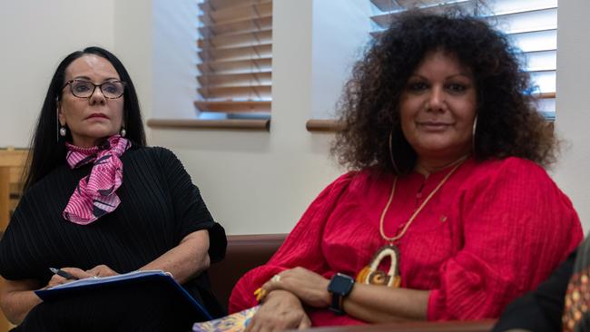 Linda Burney and Malarndirri McCarthy cautioned Peter Dutton against using Alice Springs as a ‘political football’. Picture: NCA NewsWire / Gary Ramage