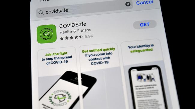 The new COVIDSafe app. Picture: AFP.