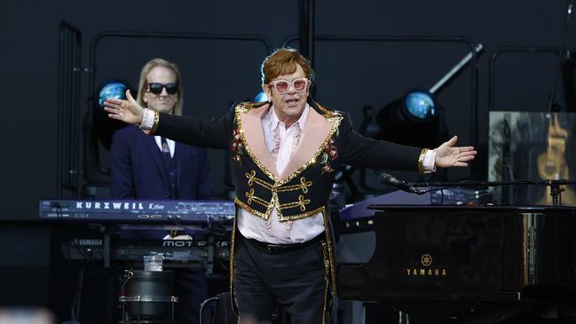 Sir Elton John at Suncorp Stadium earlier this month.