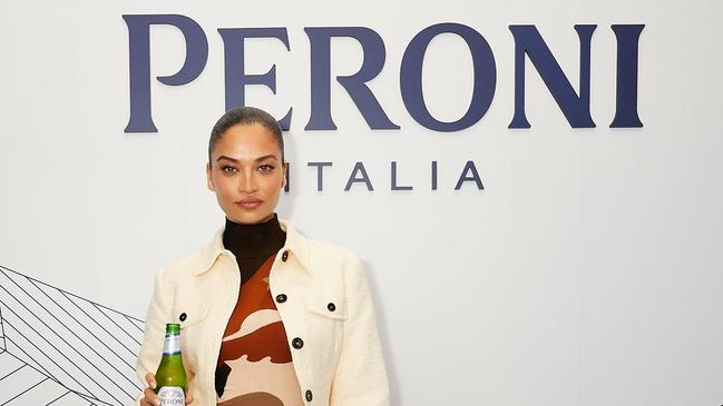 International supermodel Shanina Shaik at the Grand Prix. Picture: Carly Ravenhall