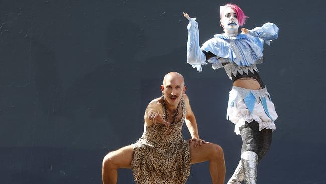 L to R: Performers Andy Dexterity and Marlena Dali performed in the Bedlam Caberet , curated by Company of Rogues, at Marrickville’s Red Rattler Theatre. It will soon have more homes around it. Picture: John Appleyard