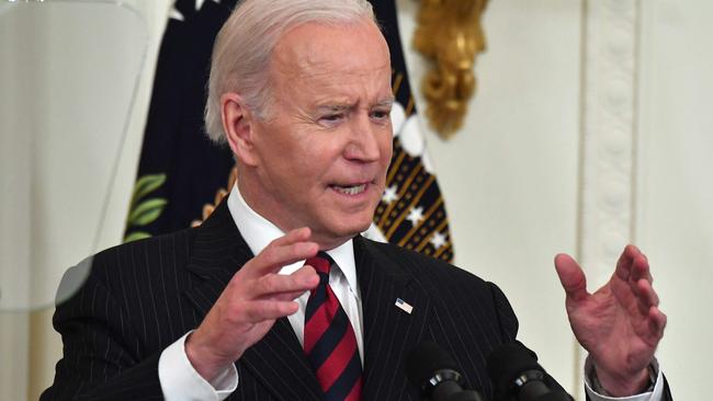 Joe Biden at the White House on Tuesday. Picture: AFP