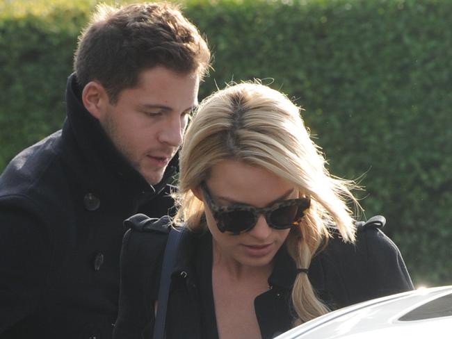 Actress Margot Robbie and husband Tom Ackerley out and about in London. Picture: WENN