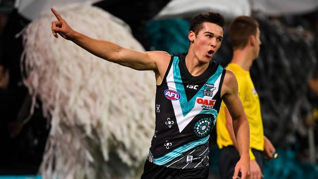 Connor Rozee is an outside chance to take ou the rising star award. Picture: Getty Images