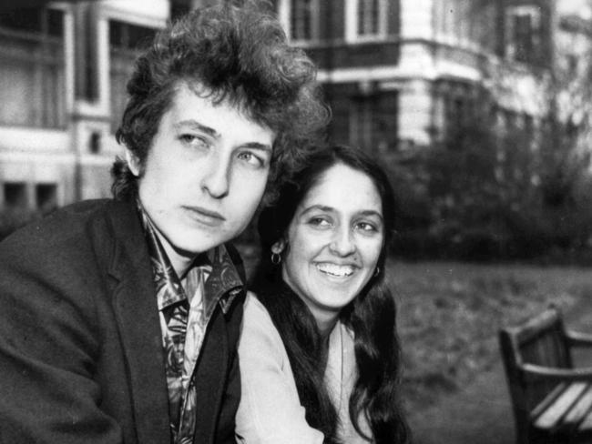 Bob Dylan and Joan Baez shown in 1965.