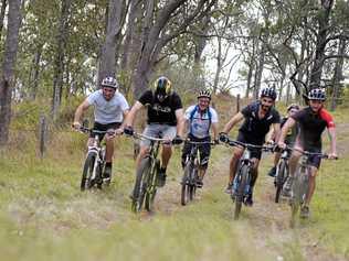 KYOGLE TRAIL MAPS: A new map highlights the hard work b the Kyogle Mountain Bike Club in creating a network of trails for riders to enjoy. Picture: Susanna Freymark