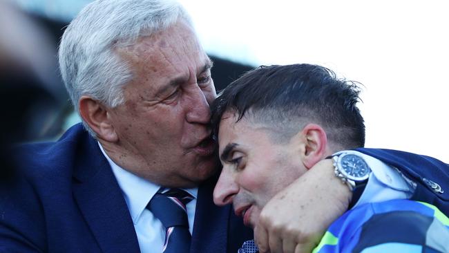 Andrea Atzeni won an emotional Sydney Cup with Stefano Cherchi’s parents trackside earlier this year. Picture: Jeremy Ng/Getty Images