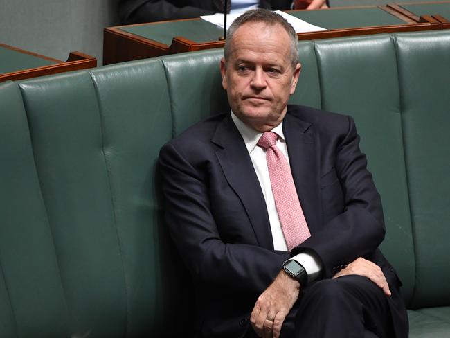 Former leader of the opposition Bill Shorten during Question Time in the House of Representatives at Parliament House in Canberra, Tuesday, May 12, 2020. (AAP Image/Mick Tsikas) NO ARCHIVING