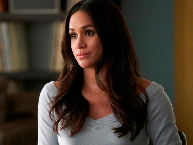 Meghan Markle was in London to promote the season of “Suits” before her blind date with Harry. Picture: Ian Watson/USA Network/AP