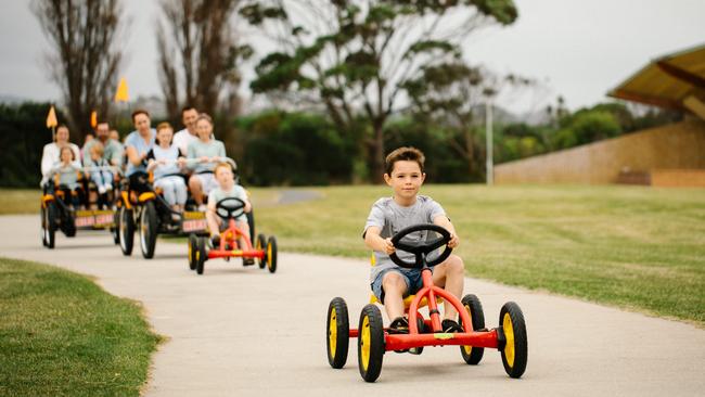 Pedal Buggies Tasmania. Picture: Tourism Australia