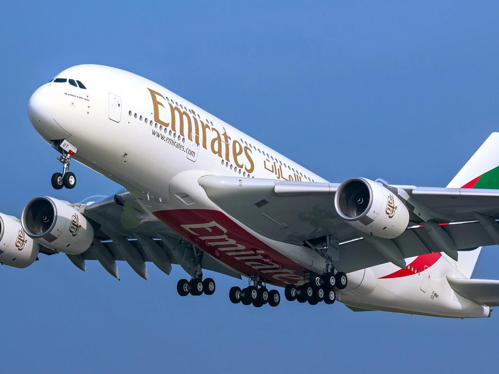 Emirates’ Airbus A380. Picture: Supplied