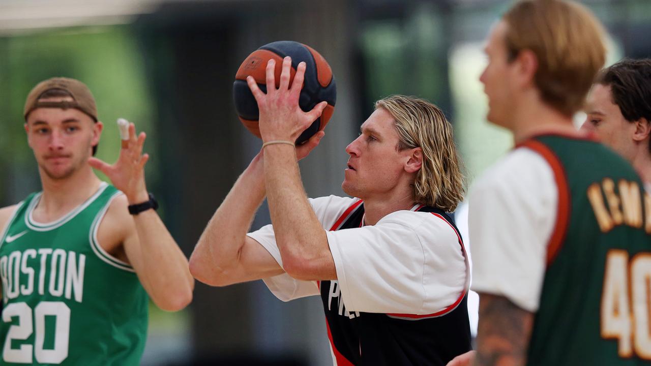 Footballer Mark Blicavs at Hoop City Geelong In July 2023. Picture: Alan Barber.