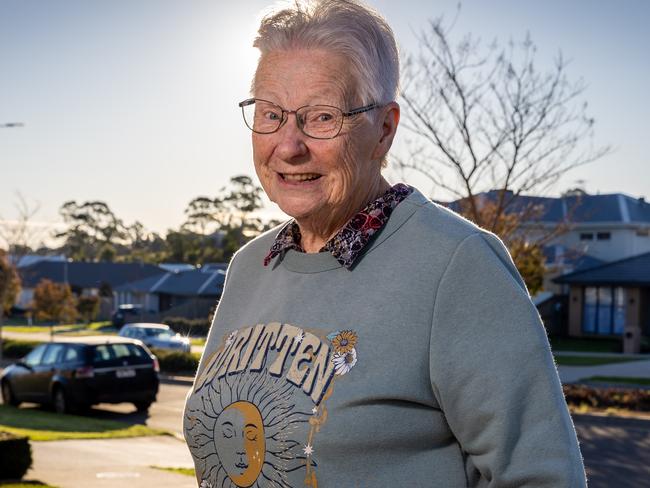 Robyn Hill speaks about the Lynn murder verdict from her home in Drouin. Picture: Jake Nowakowski