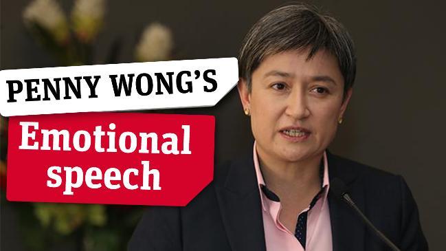 Penny Wong's emotional plebiscite speech to the senate