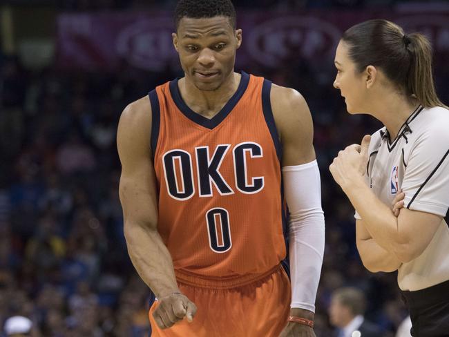 Weird things happen when Russell Westbrook has the rock.