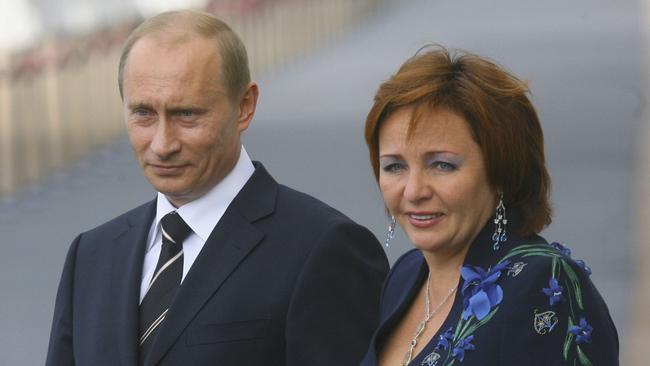 Vladimir Putin and his wife Lyudmila Putina in 2006. Picture: Getty Images.