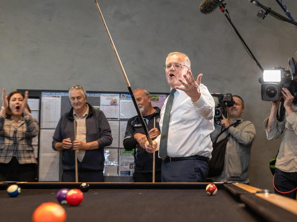 Prime Minister Scott Morrison visits Lifestyle Communities Mount Duneed retirement village. Picture: Jason Edwards