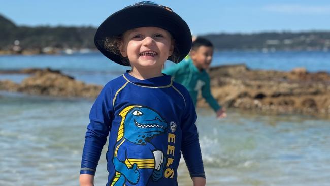 Raphael Elias, who underwent surgery after being diagnosed with stage 2 neuroblastoma, is a huge Parramatta Eels fan and dreams of playing for them when he’s big.