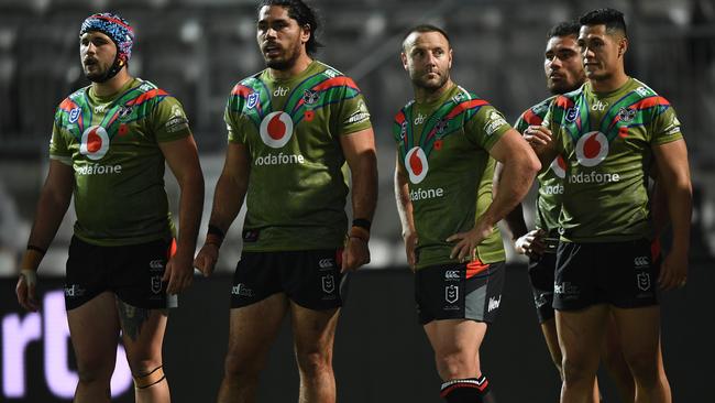 The Warriors are staying on in Australia for now, but want to see their families now. Picture: Joel Carrett/AAP