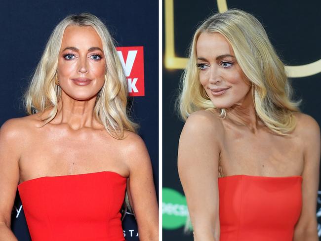 Jackie O stuns in strapless dress at Logies