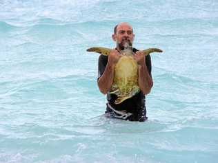 TURTLE HELP: Gladstone Local Marine Advisory Committee chair Karl French.