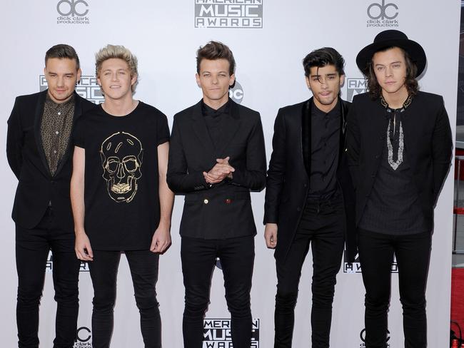 Styles (far right) is the fourth of the One Direction boys to release a solo single.