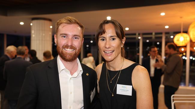 Joe Wilkinson and Shelley Curtis at the Gold Coast Australian of the Year Awards 2025 at Sky Point for Gold Coast at Large. Picture, Portia Large.
